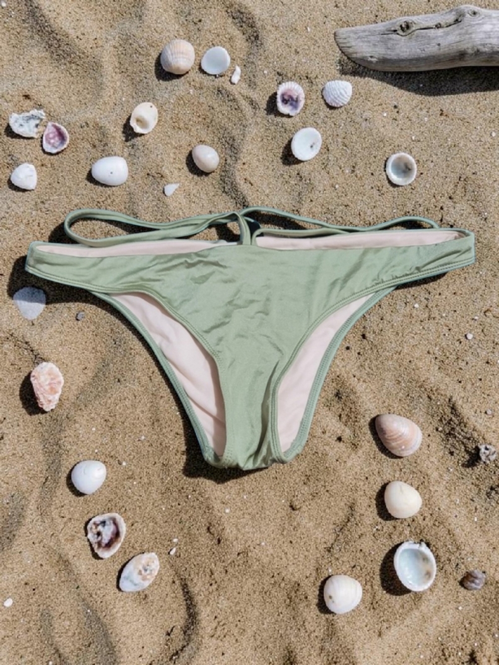 La Hearts- Sage Green Bikini Bottom